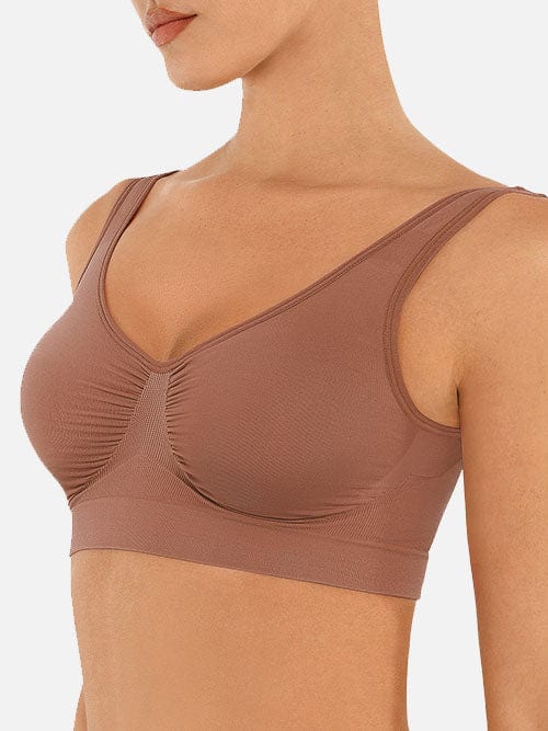 Seamless Shaping Bust Support Bra with Wider Back - FirmaLift