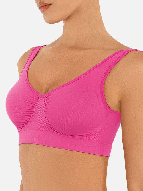 Seamless Shaping Bust Support Bra with Wider Back - FirmaLift