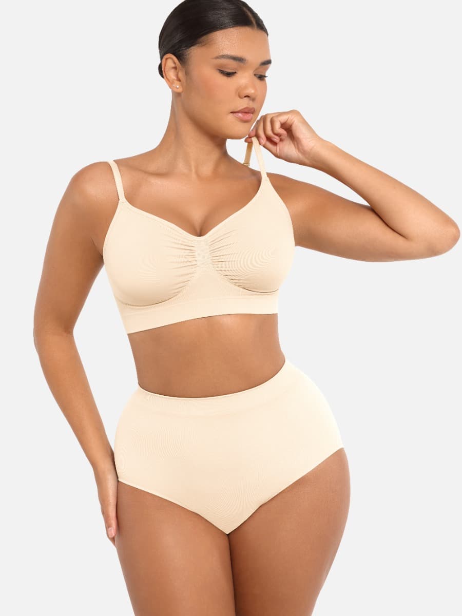 Wireless Supportive Shaping Bra with Adjustable Straps - FirmaActive