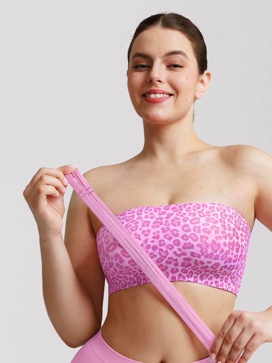 Strapless Anti Slip Bandeau Bra Fixed Molded Cups FeelSoft Fabric - FirmaActive