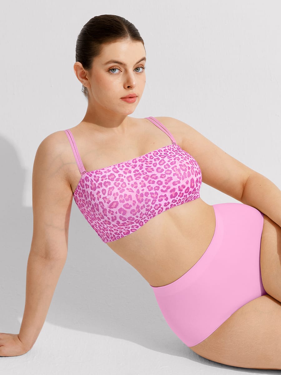 Strapless Anti Slip Bandeau Bra Fixed Molded Cups FeelSoft Fabric - FirmaActive
