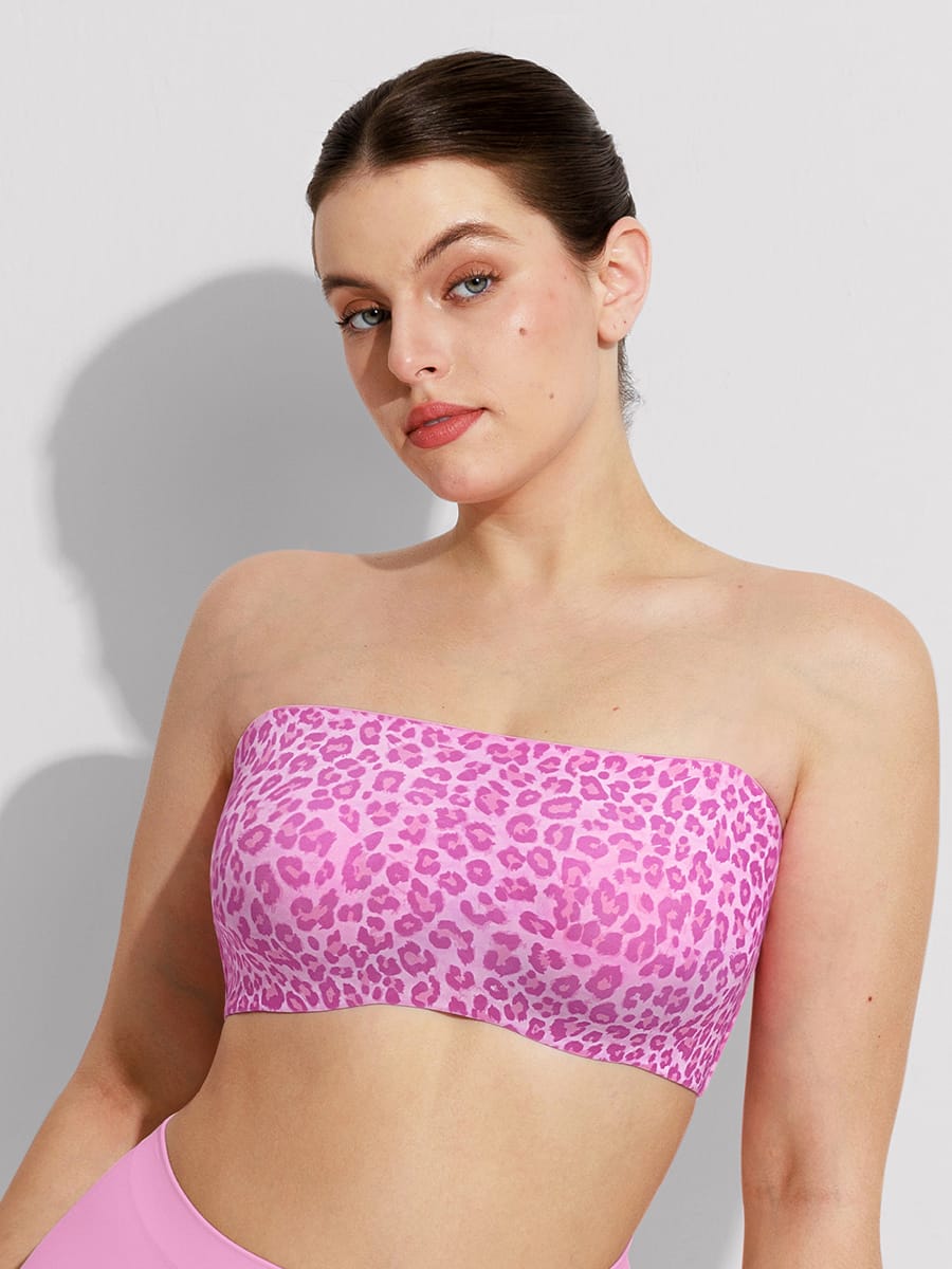 Strapless Anti Slip Bandeau Bra Fixed Molded Cups FeelSoft Fabric - FirmaActive