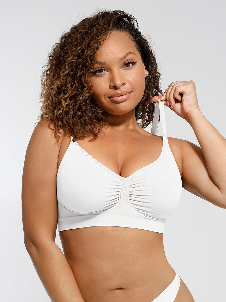 Wireless Supportive Shaping Bra with Adjustable Straps - FirmaActive