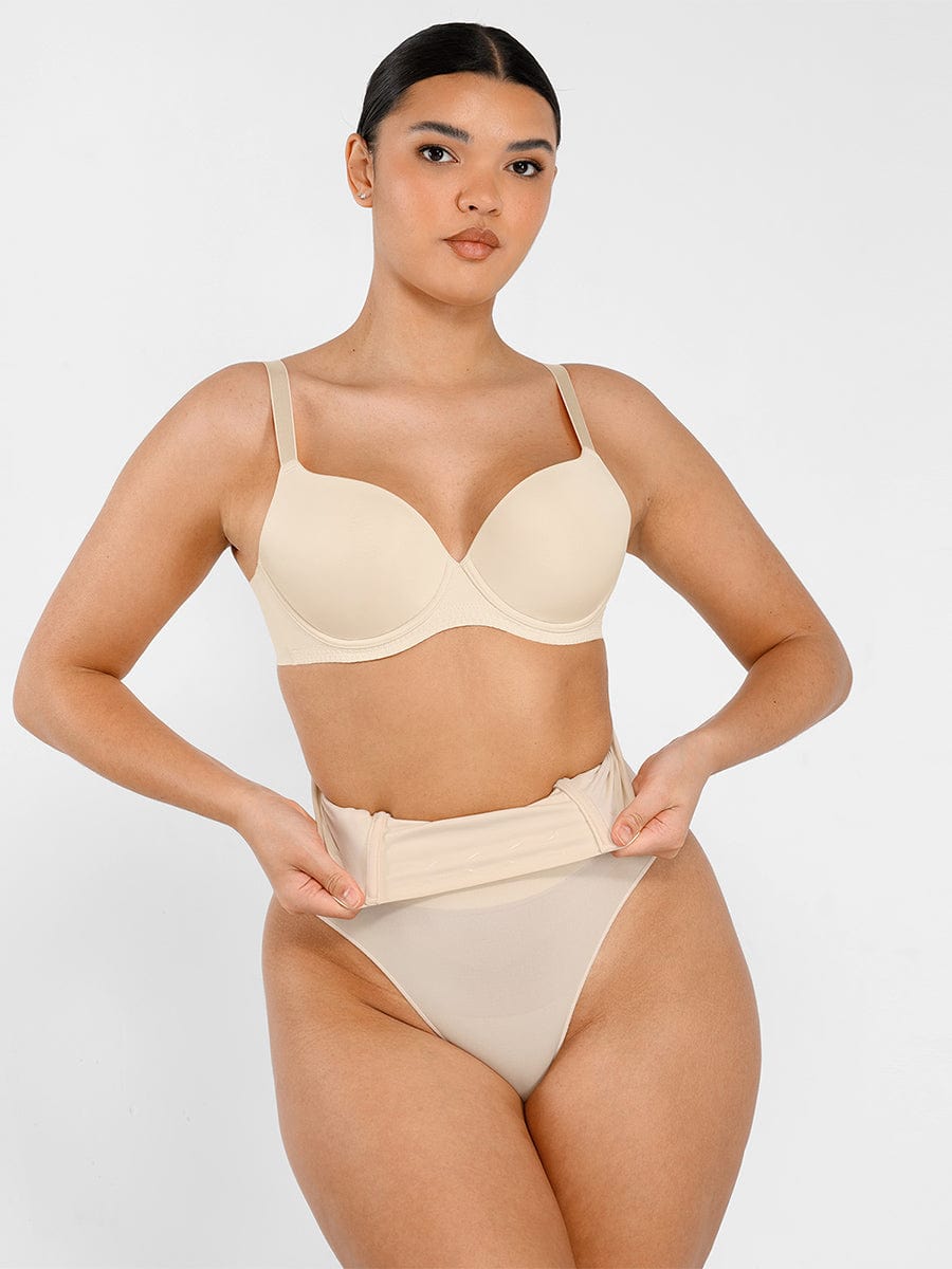 Seamless Instant Smooth Tummy Control Thong Panties - FirmaSmooth