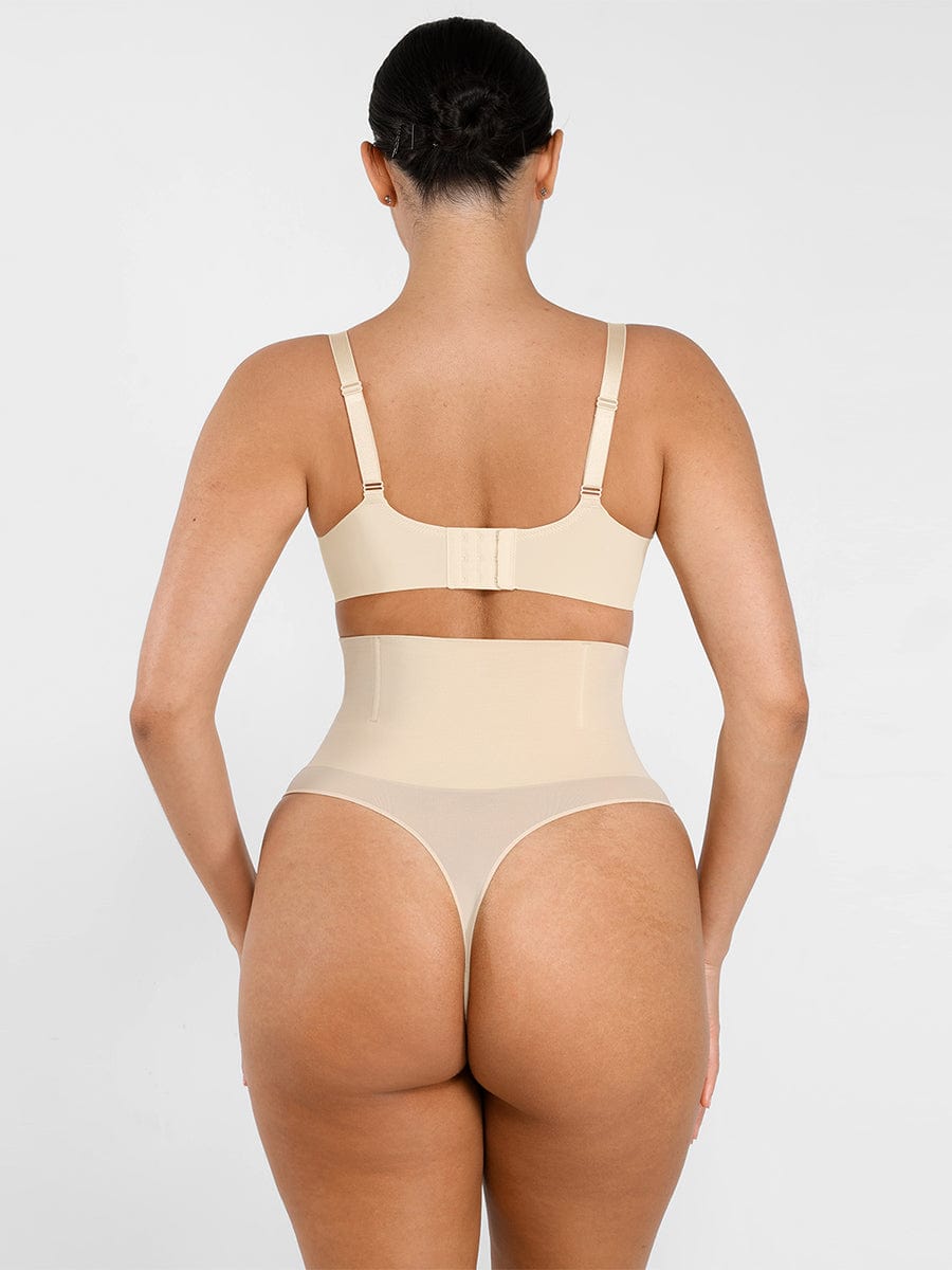 Seamless Instant Smooth Tummy Control Thong Panties - FirmaSmooth