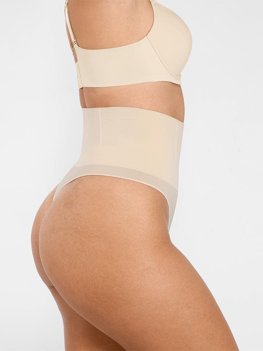 Seamless Instant Smooth Tummy Control Thong Panties - FirmaSmooth