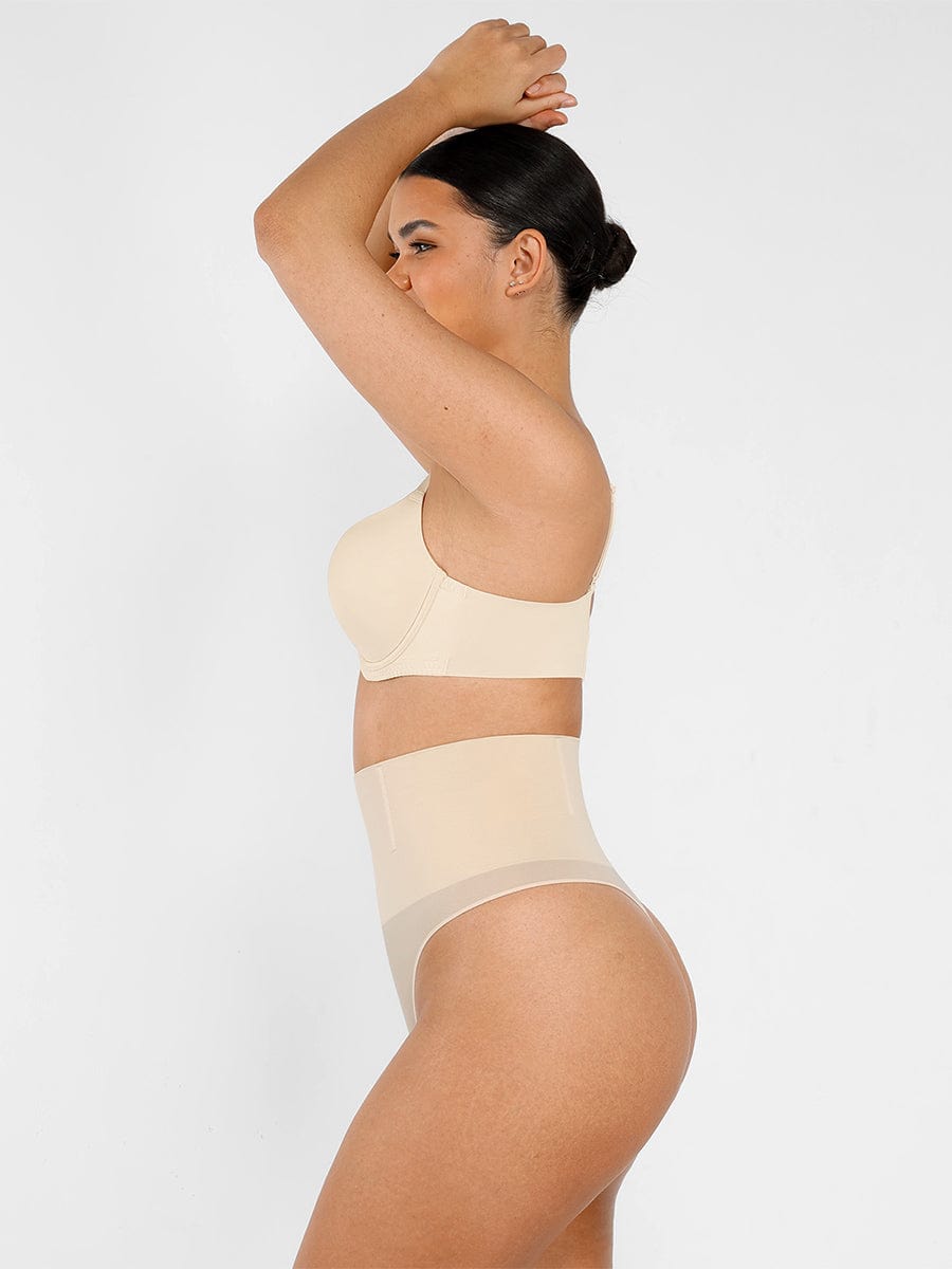 Seamless Instant Smooth Tummy Control Thong Panties - FirmaSmooth
