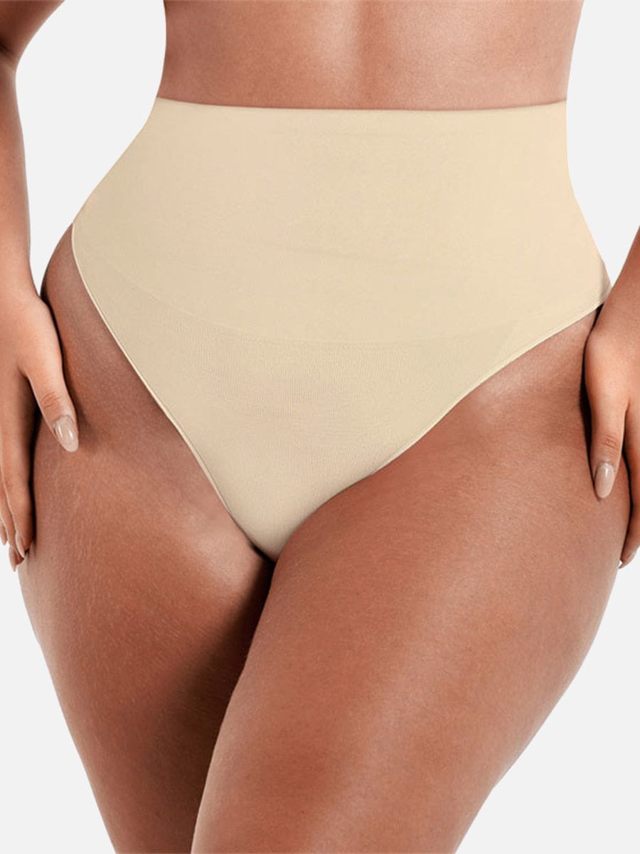 Seamless Instant Smooth Tummy Control Thong Panties - FirmaSmooth