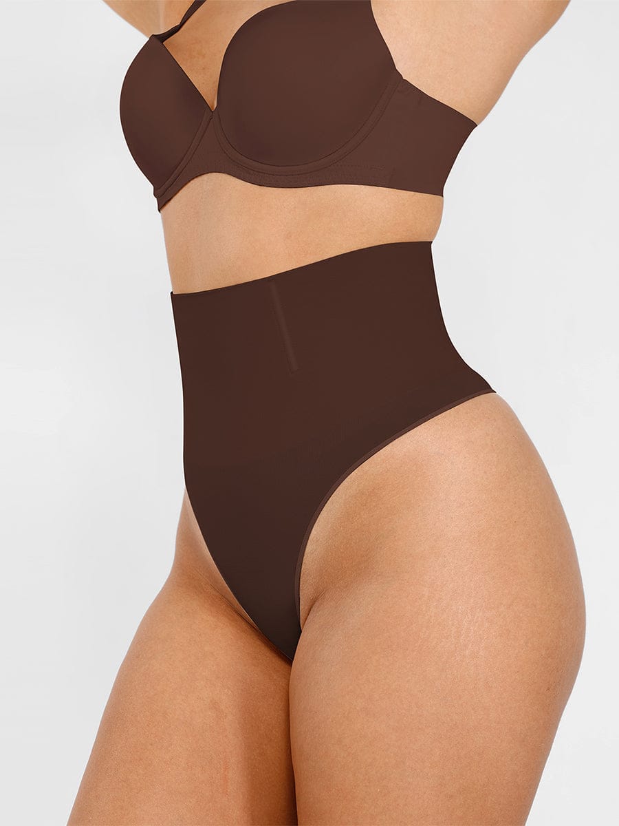 Seamless Instant Smooth Tummy Control Thong Panties - FirmaSmooth