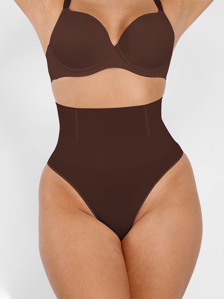Seamless Instant Smooth Tummy Control Thong Panties - FirmaSmooth