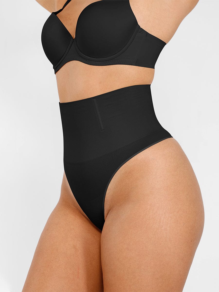 Seamless Instant Smooth Tummy Control Thong Panties - FirmaSmooth
