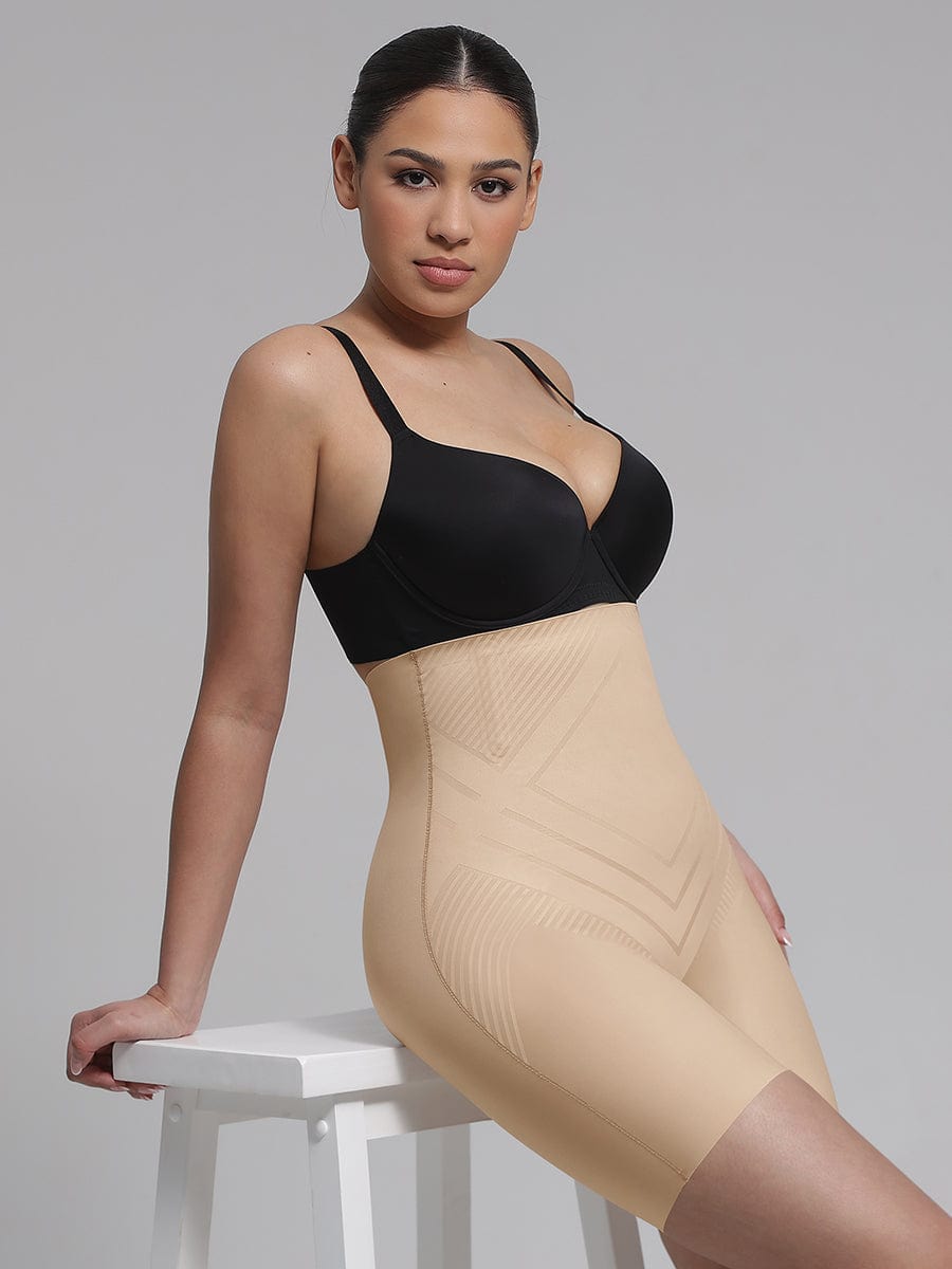 Liquid Spandex High Waist Thigh Slimmer Butt Lifter Brief - FirmaActive