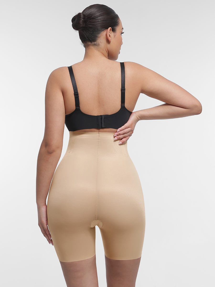 Liquid Spandex High Waist Thigh Slimmer Butt Lifter Brief - FirmaActive