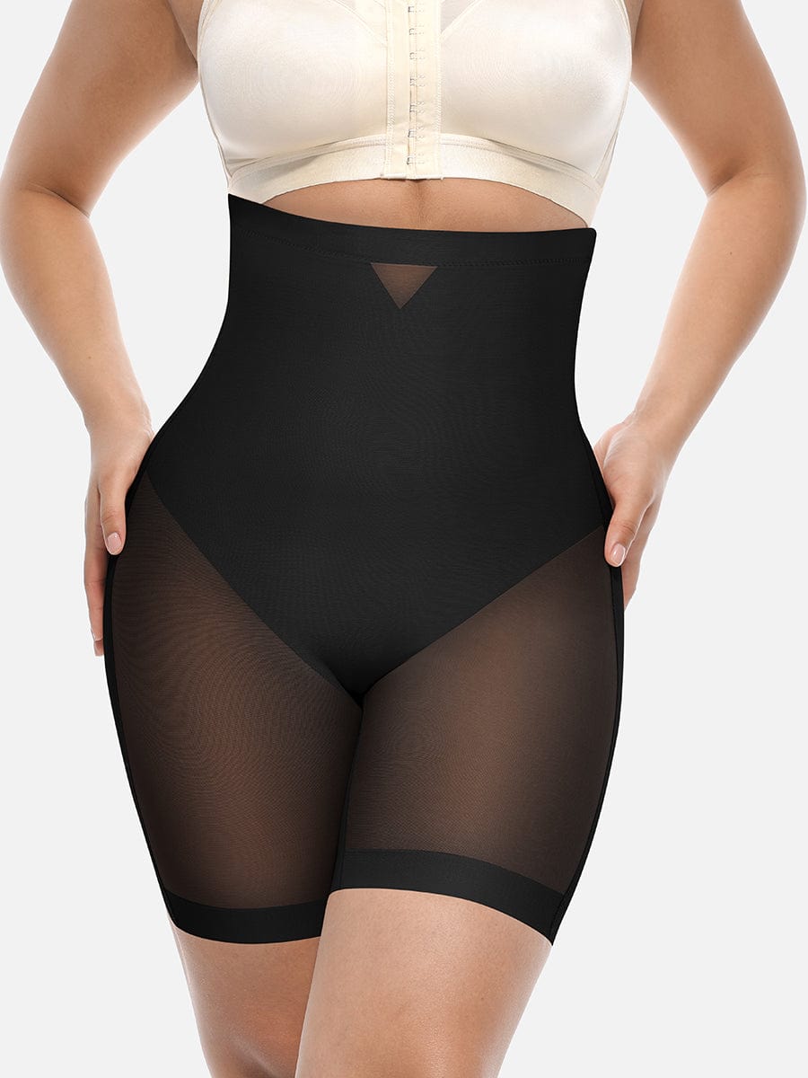 High-Waisted Butt Lift & Slimming Mid-Thigh Shaper Shorts - FirmaLift