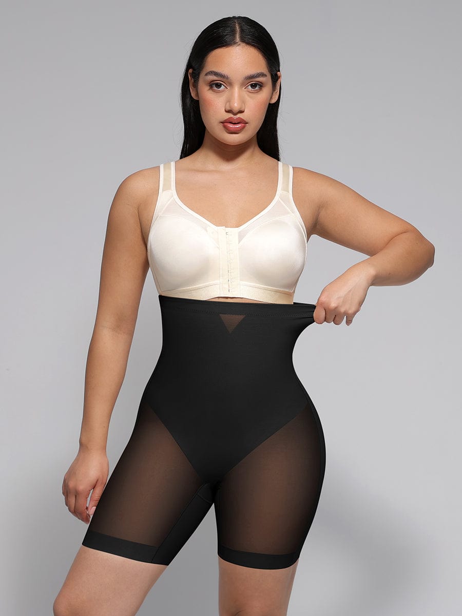 High-Waisted Butt Lift & Slimming Mid-Thigh Shaper Shorts - FirmaLift
