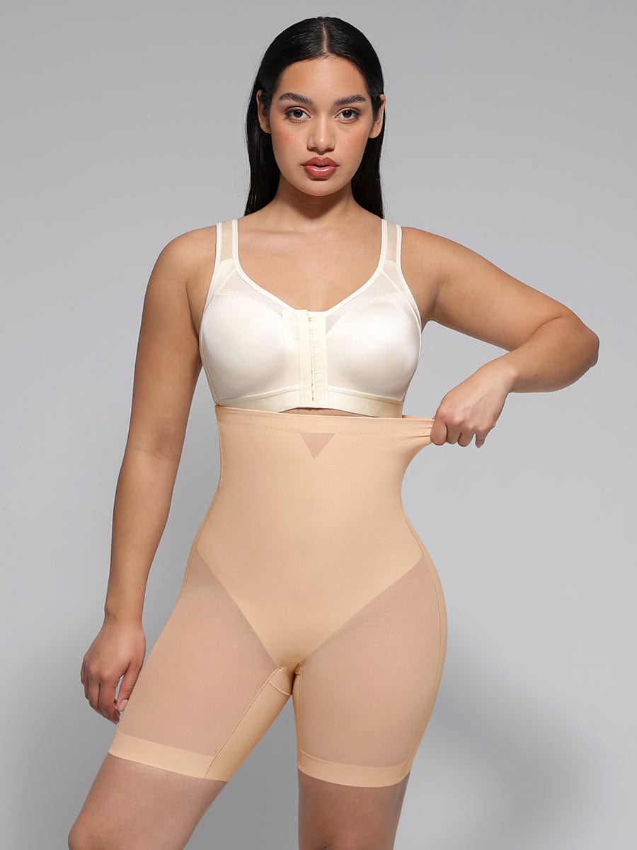 High-Waisted Butt Lift & Slimming Mid-Thigh Shaper Shorts - FirmaLift