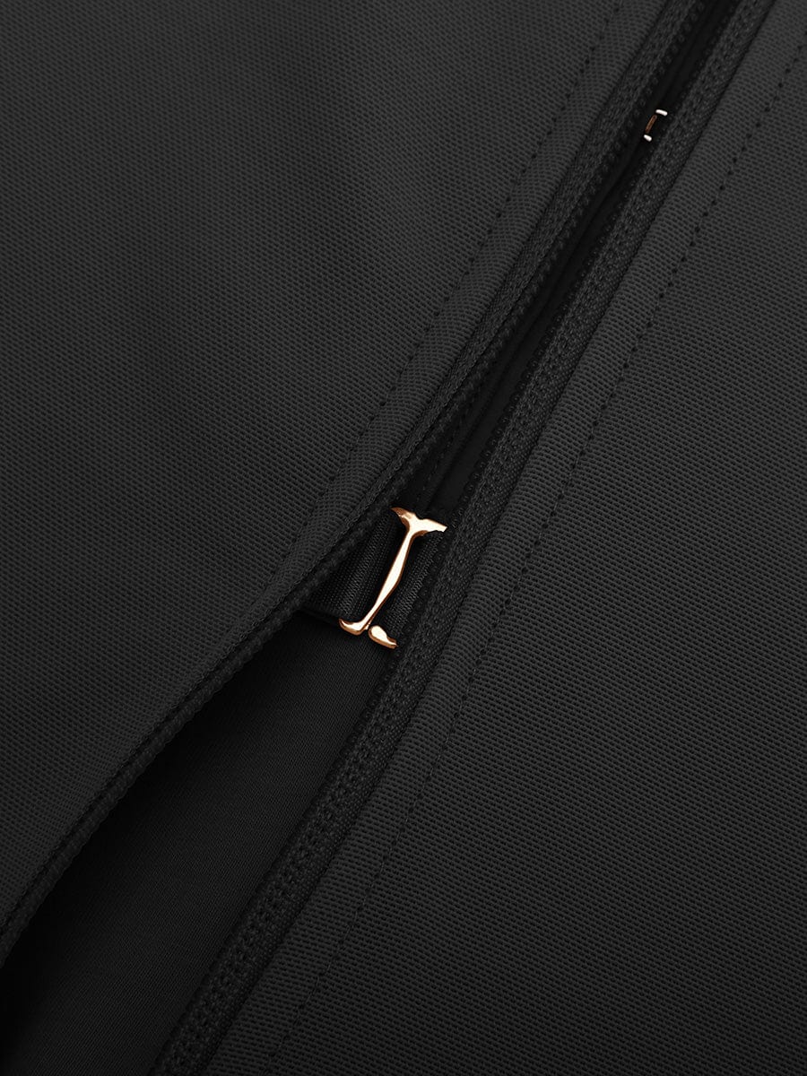 4 Short Steel Bones Waist & Tummy Shaper Butt Lifter Full Body Zipper - FirmaHold