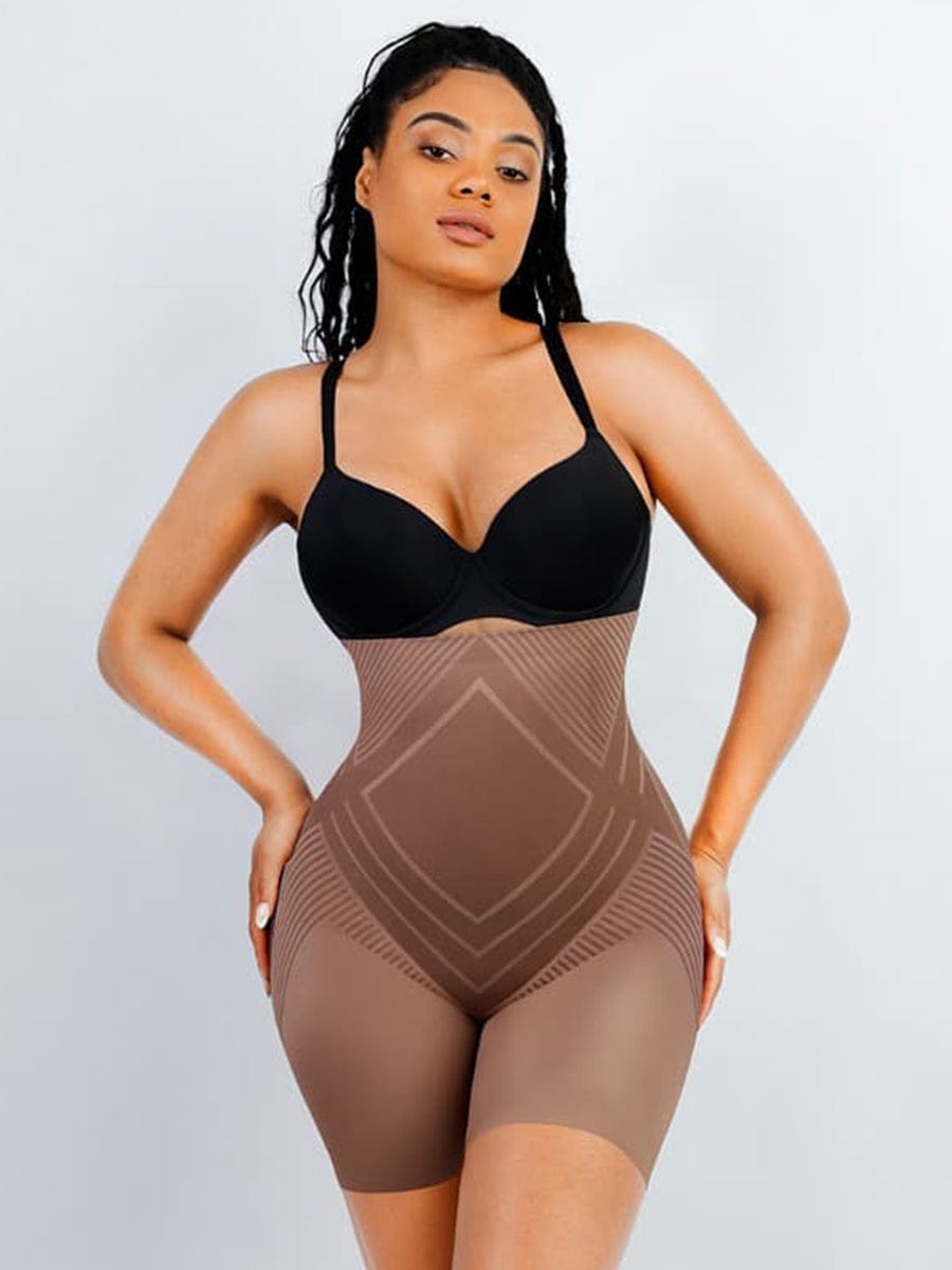Liquid Spandex High Waist Thigh Slimmer Butt Lifter Brief - FirmaActive