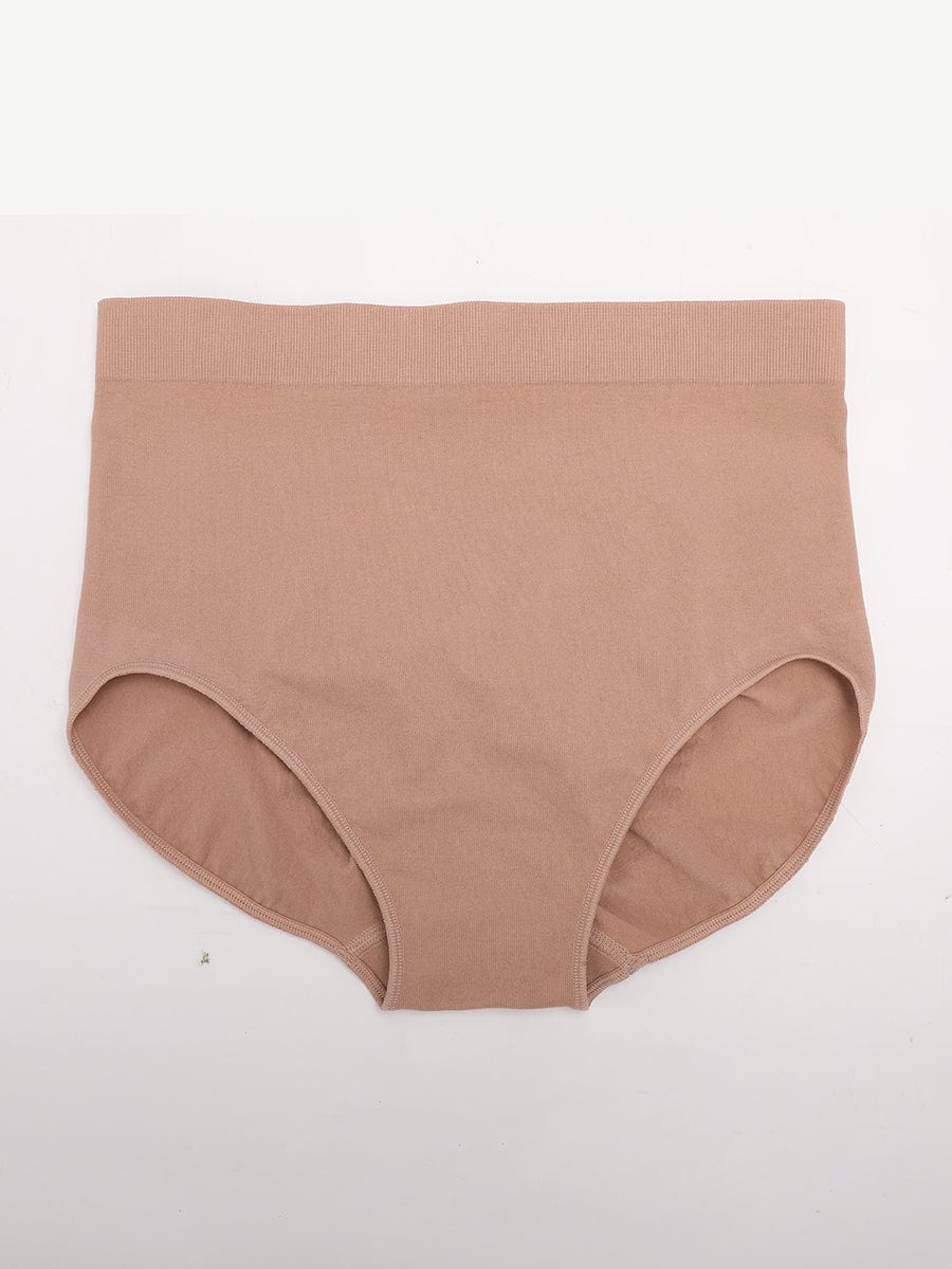 Seamless Mid Waist Tummy Control Brief with Antibacterial Fabric - FirmaHold