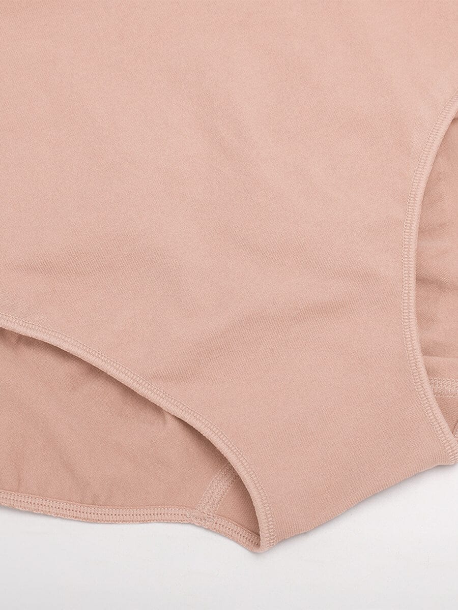 Seamless Mid Waist Tummy Control Brief with Antibacterial Fabric - FirmaHold