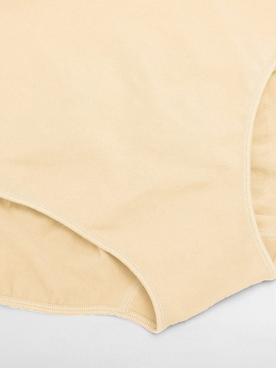 Seamless Mid Waist Tummy Control Brief with Antibacterial Fabric - FirmaHold