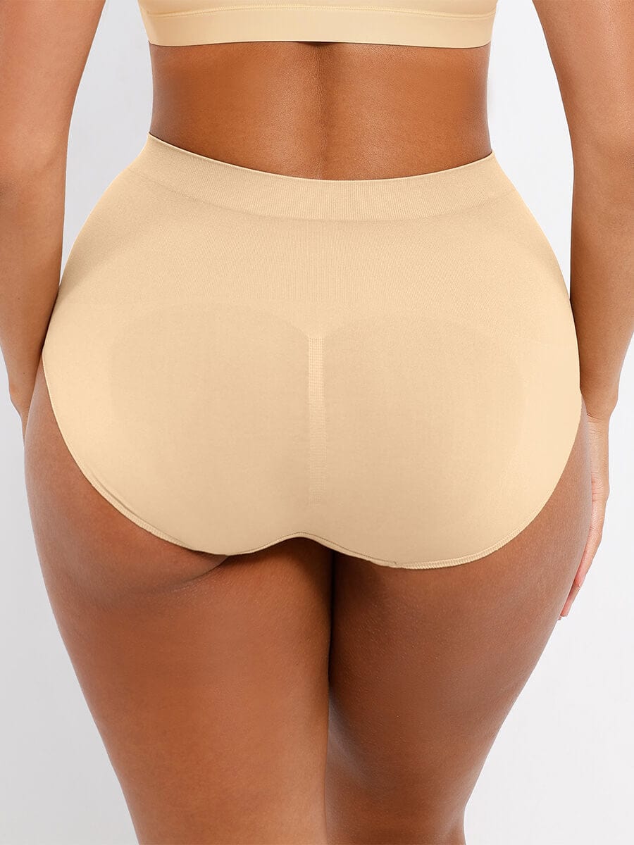 Seamless Mid Waist Tummy Control Brief with Antibacterial Fabric - FirmaHold
