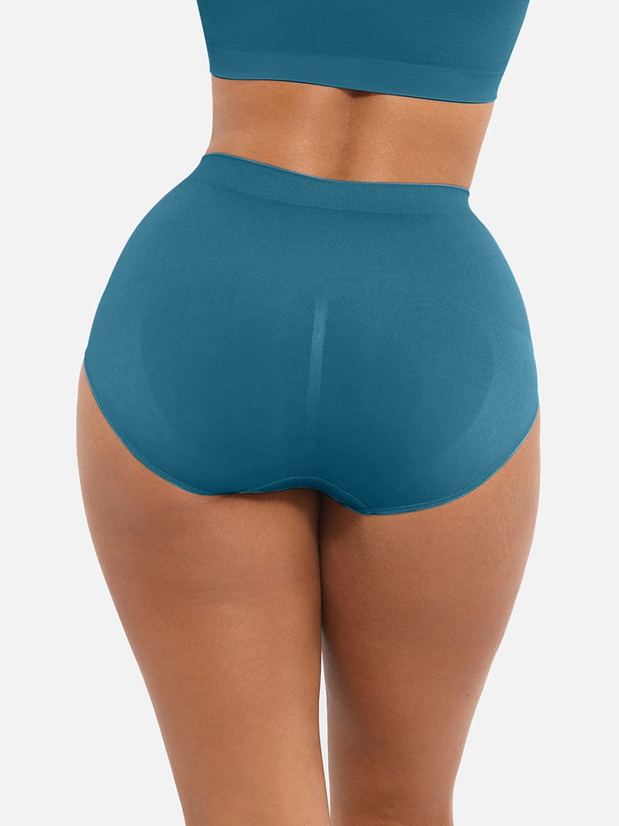 Seamless Mid Waist Tummy Control Brief with Antibacterial Fabric - FirmaHold