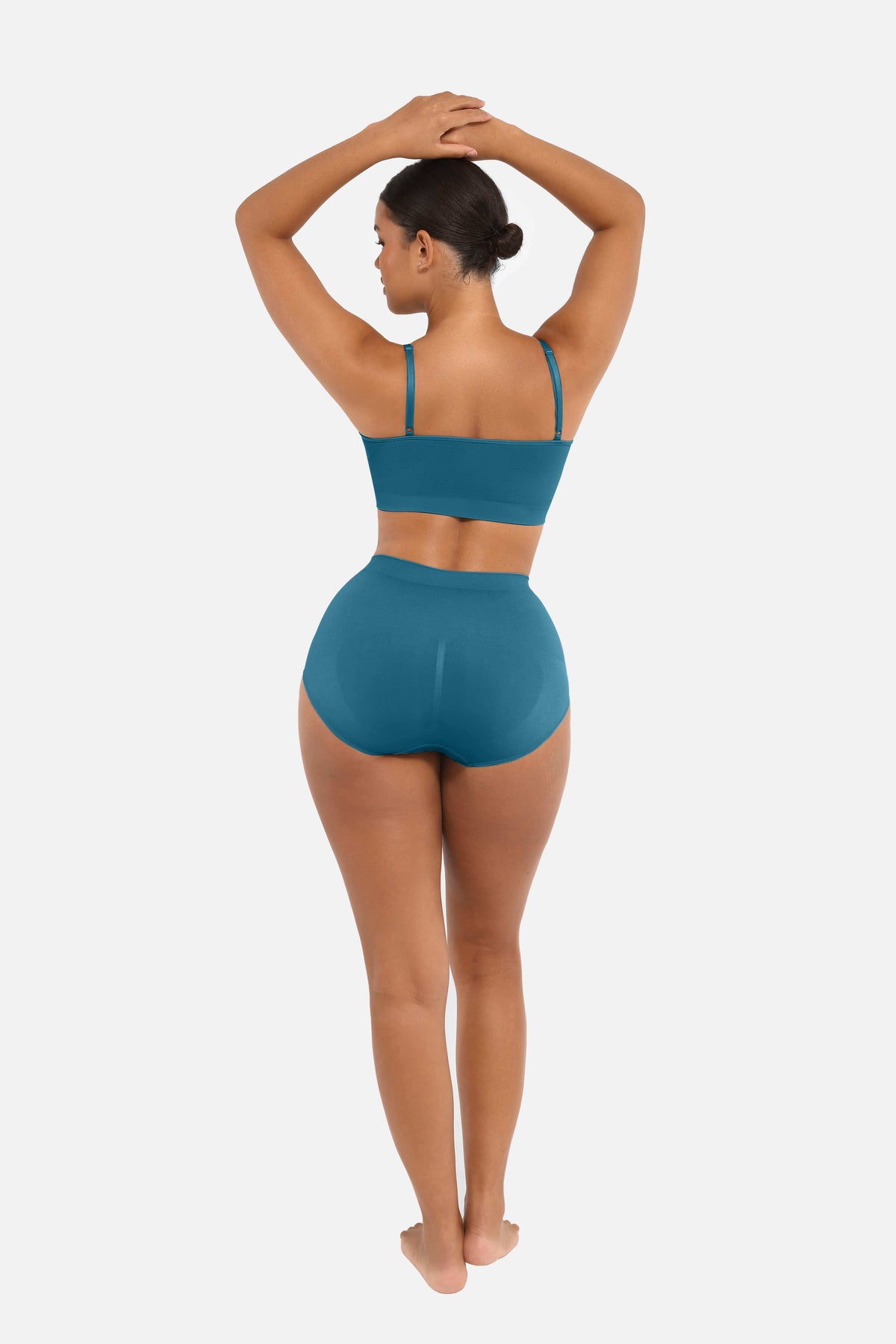 Seamless Mid Waist Tummy Control Brief with Antibacterial Fabric - FirmaHold