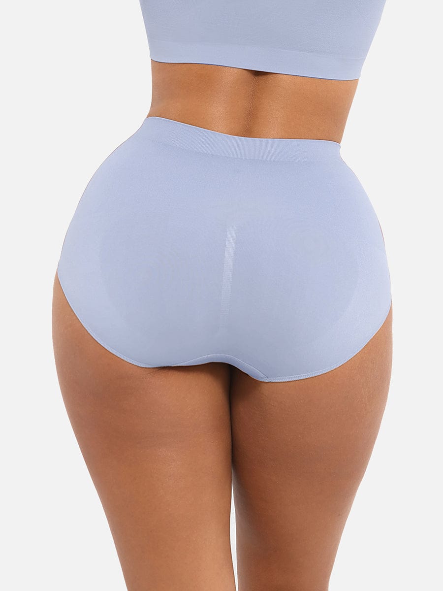 Seamless Mid Waist Tummy Control Brief with Antibacterial Fabric - FirmaHold
