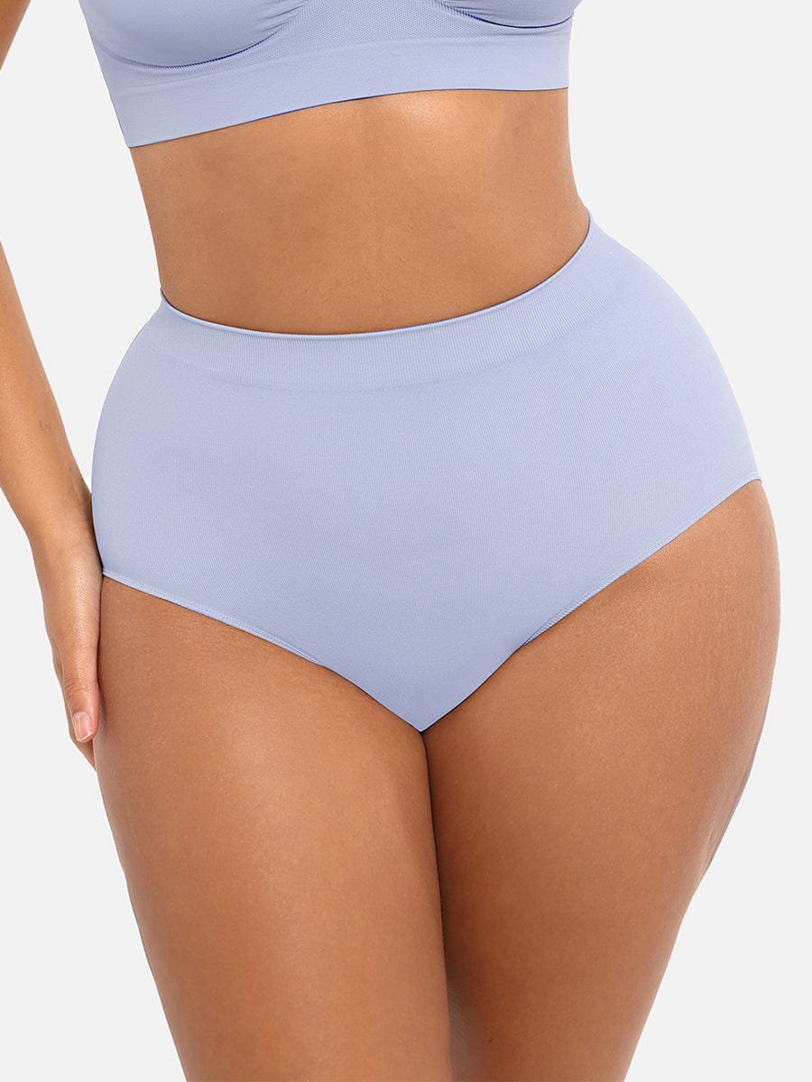 Seamless Mid Waist Tummy Control Brief with Antibacterial Fabric - FirmaHold