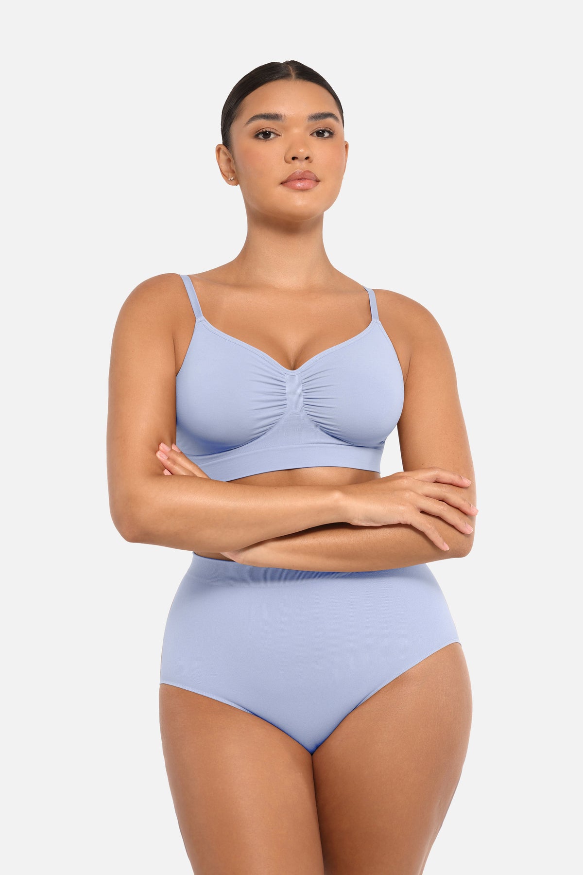 Seamless Mid Waist Tummy Control Brief with Antibacterial Fabric - FirmaHold