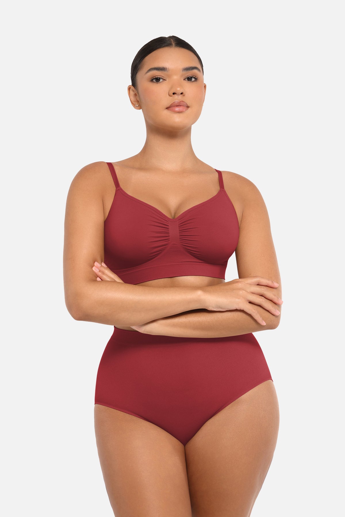 Seamless Mid Waist Tummy Control Brief with Antibacterial Fabric - FirmaHold