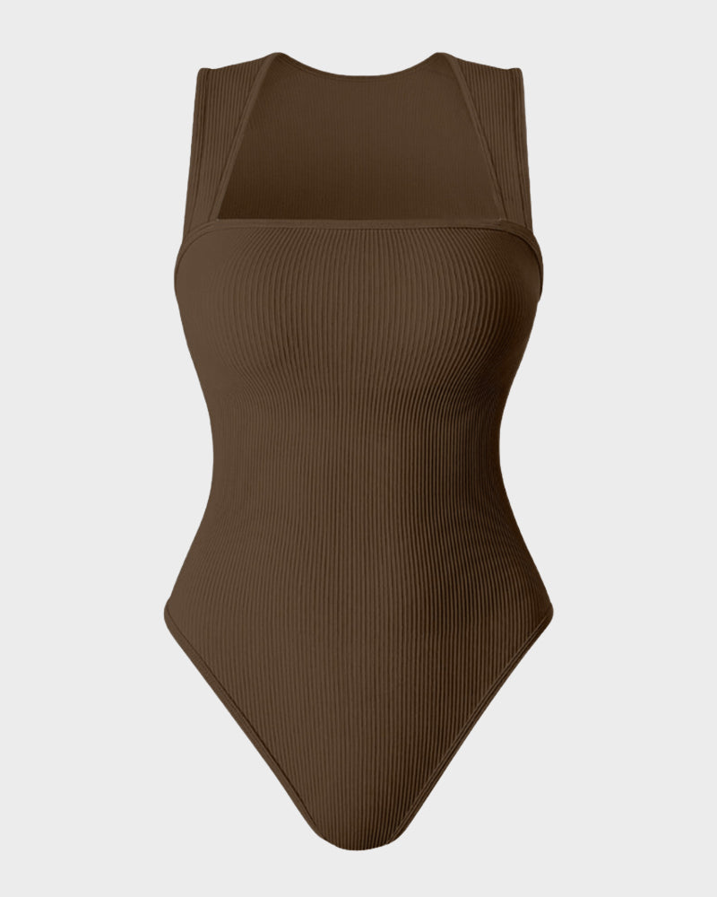 Sleeveless Tummy Control Tank Bodysuit - FirmaSculpt