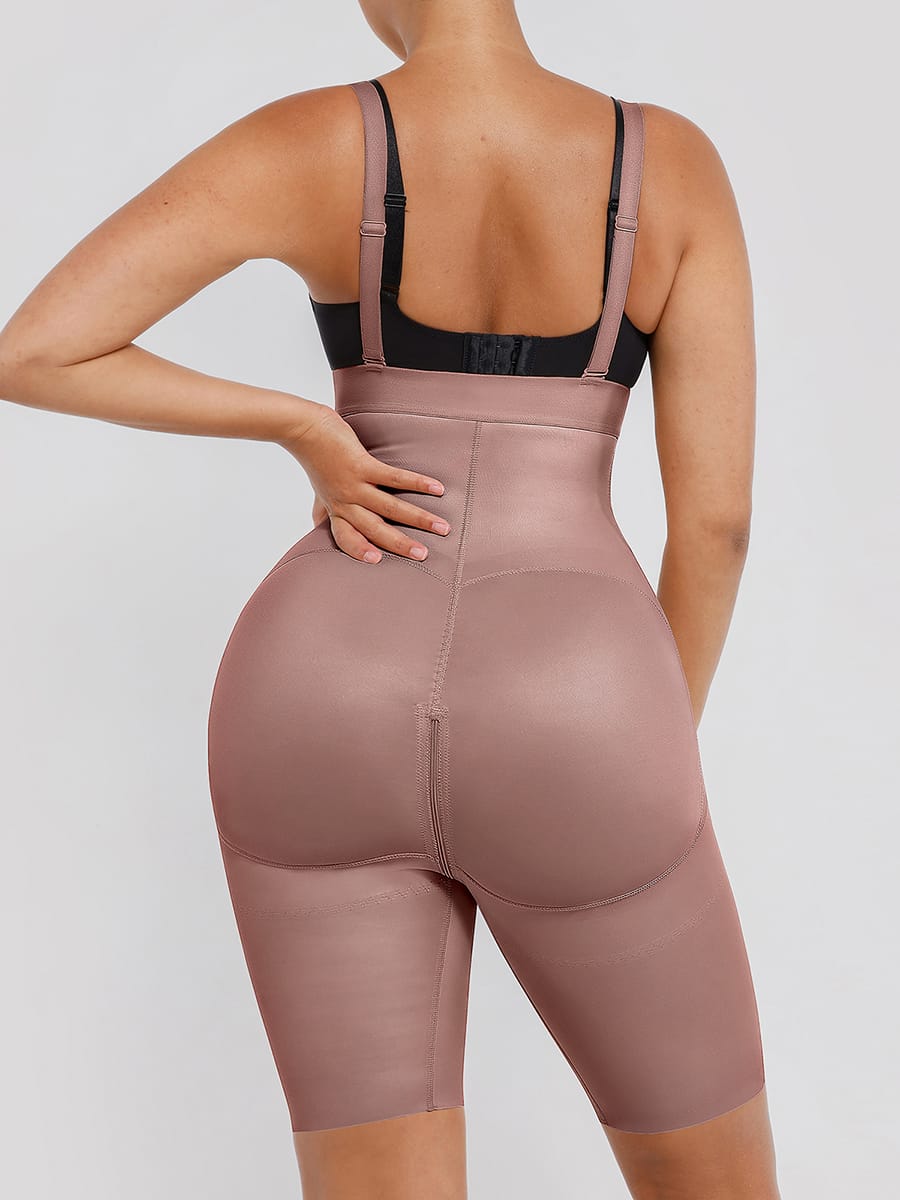 Body Shaper with Removable Shoulder Straps and Clips for Post-Operative Wear - FirmaActive