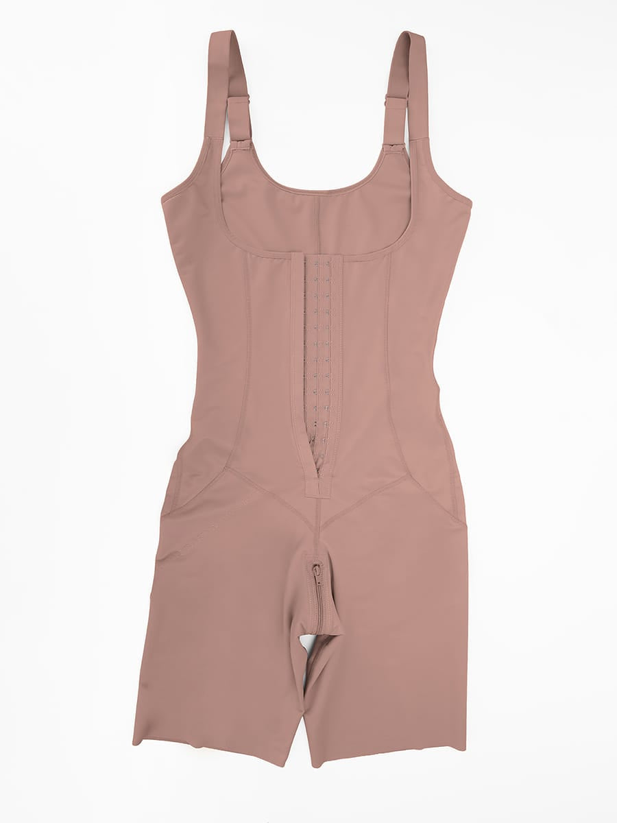 Postoperative U-shaped 3-Breasted Full Body Shaper with Adjustable Chest Support - FirmaActive