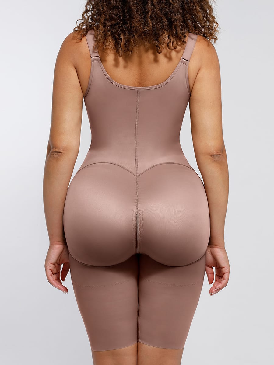 Postoperative U-shaped 3-Breasted Full Body Shaper with Adjustable Chest Support - FirmaActive