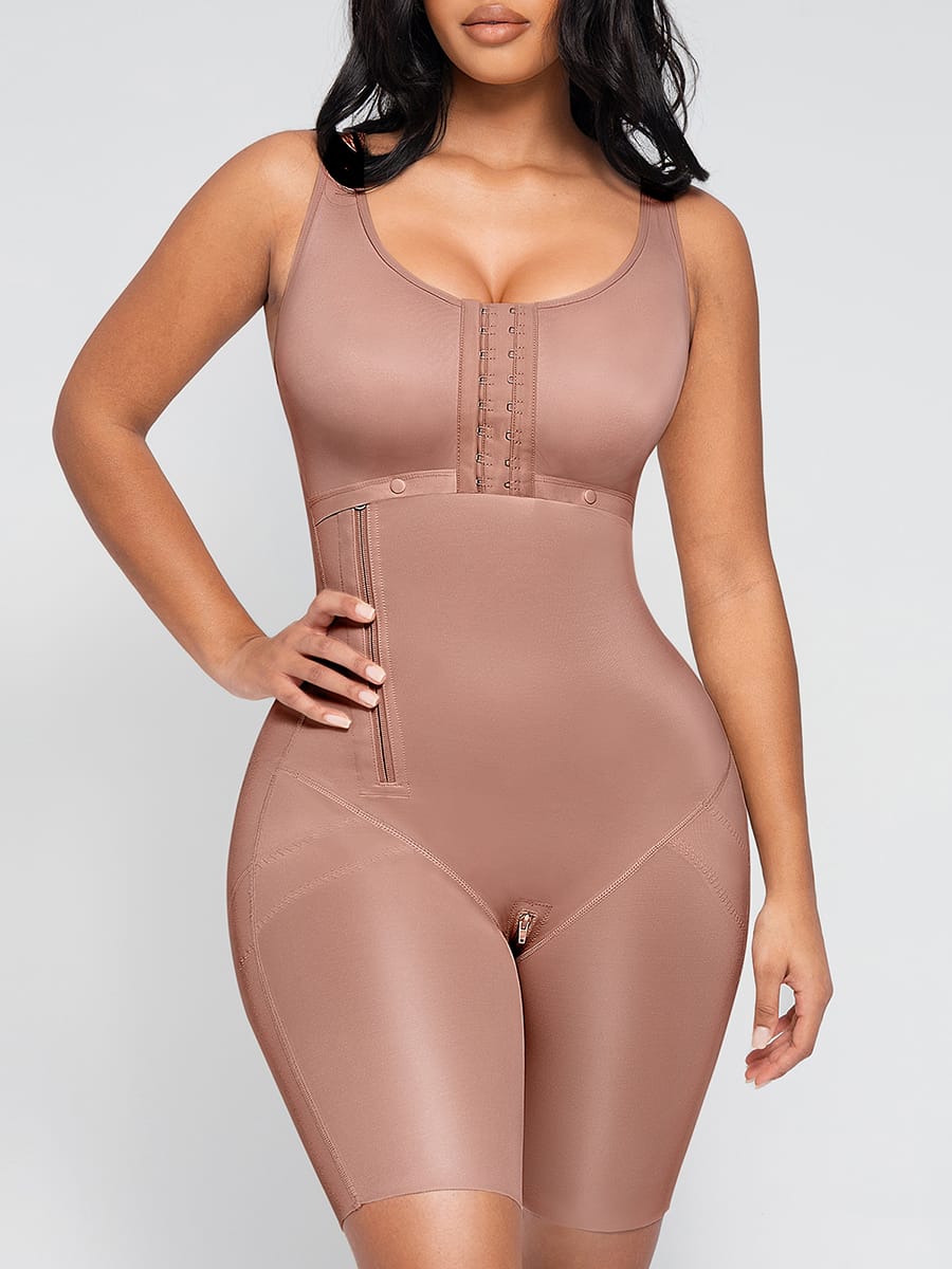 Post-Operative Breast-Covering Side-Zip Body Shaper - FirmaHold