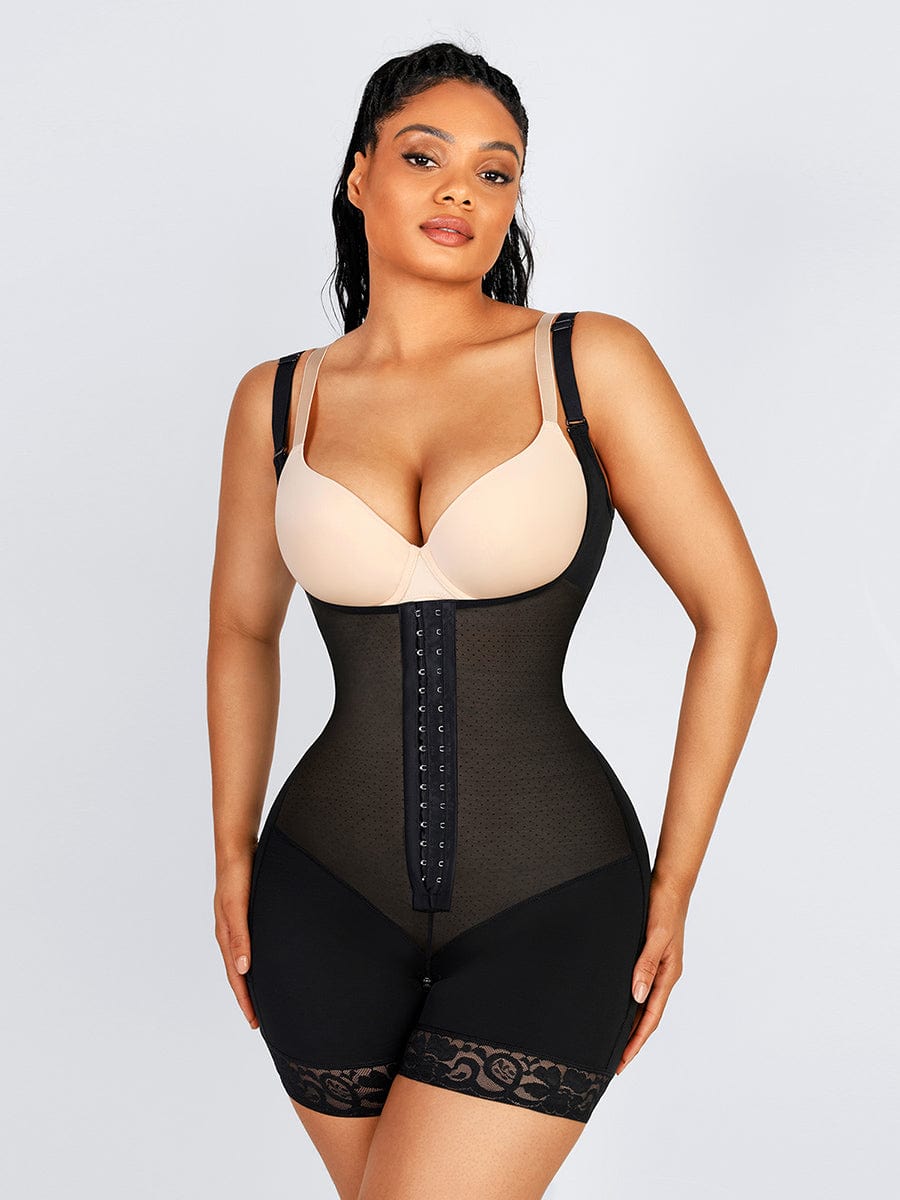 Wholesale Breathable Latex Open Bust Tummy Control Firm Compression Shapewear