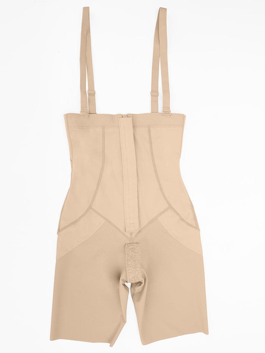 Body Shaper with Removable Shoulder Straps and Clips for Post-Operative Wear - FirmaActive