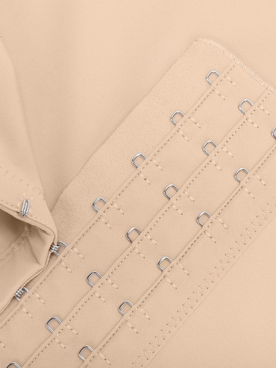 Postoperative U-shaped 3-Breasted Full Body Shaper with Adjustable Chest Support - FirmaActive