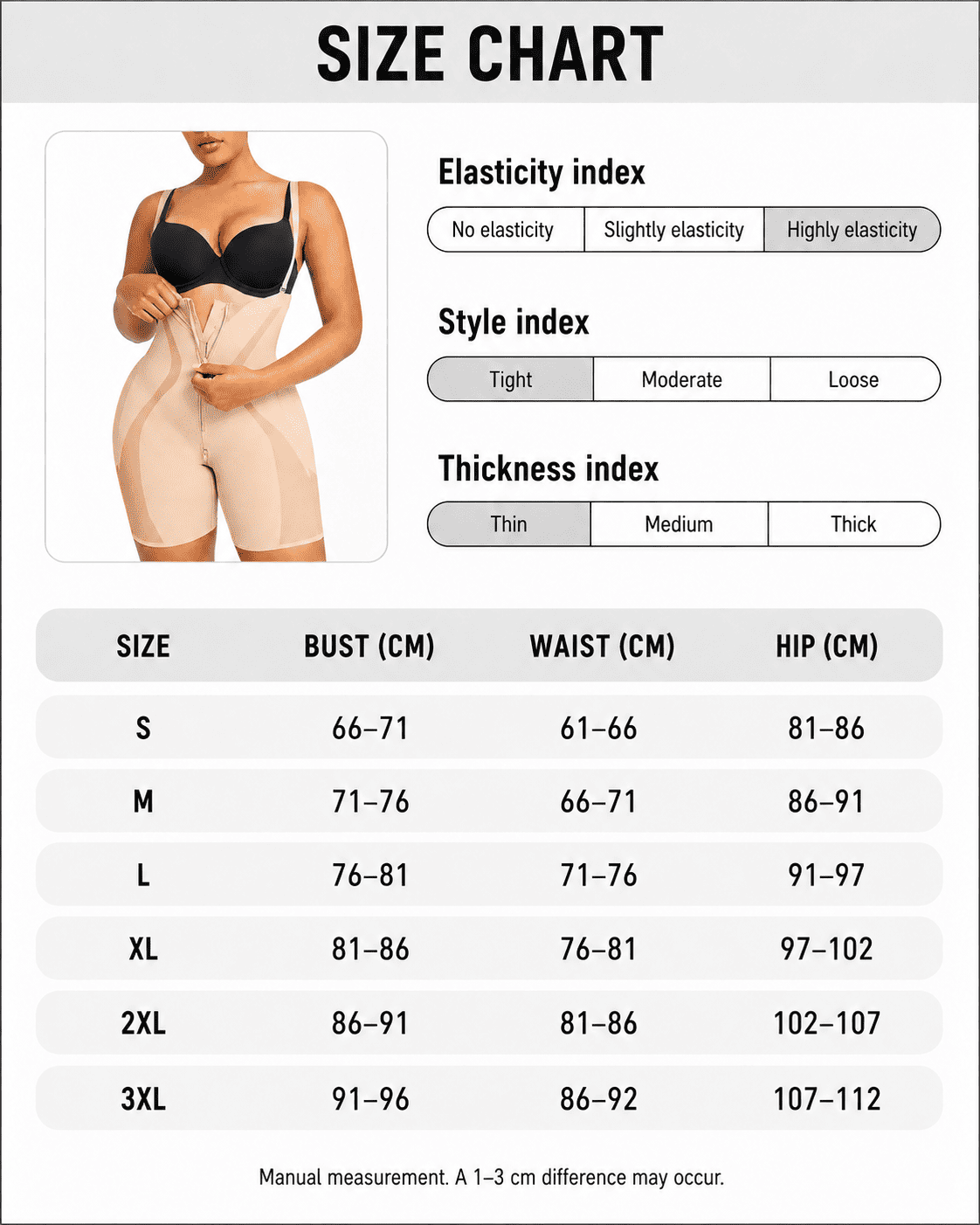 Zip-Front Tummy Control Butt-Lifting Shapewear Shorts - FirmaControl