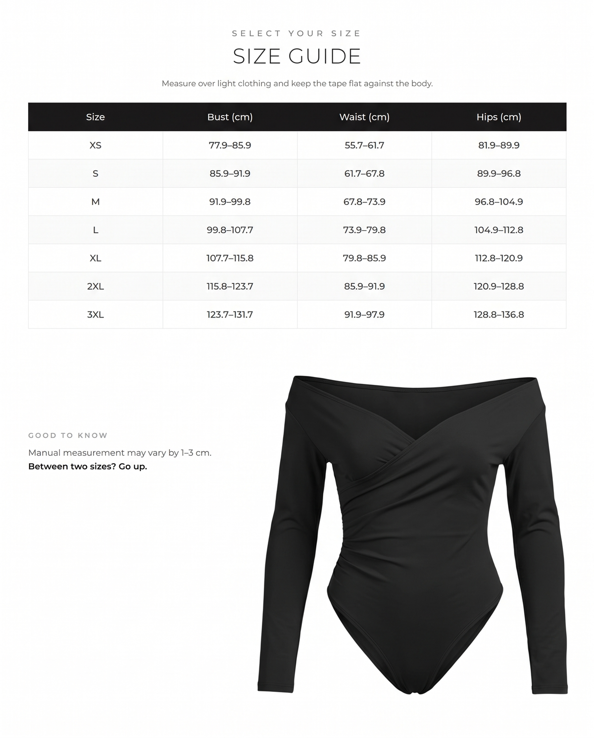 Pleated V-Neck Tummy Control Thong Bodysuit - FirmaSculpt size chart