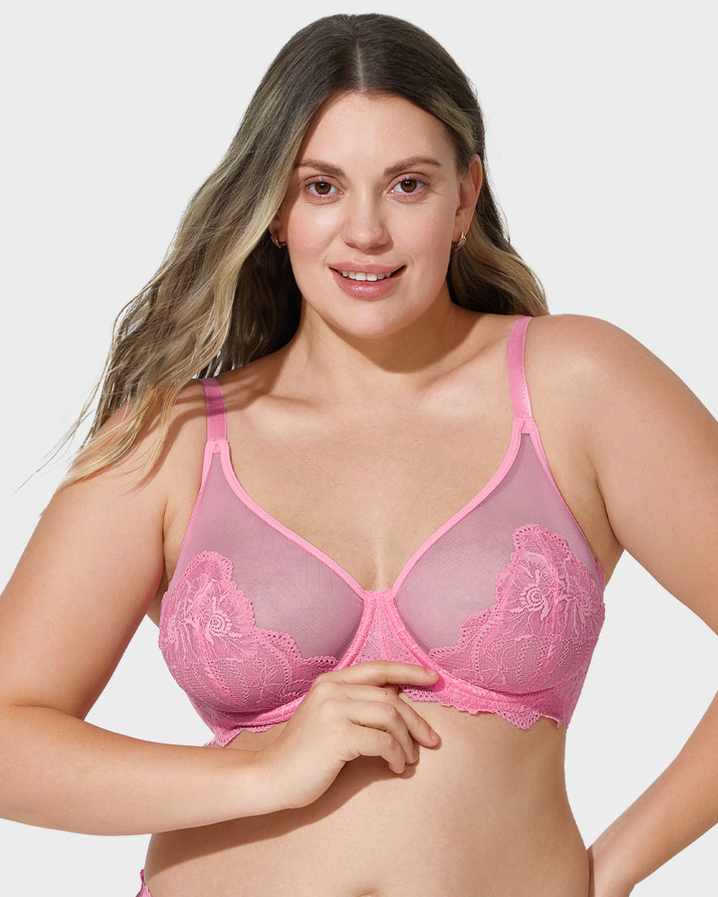 Full Coverage Lace Minimizer Bra - FirmaLace