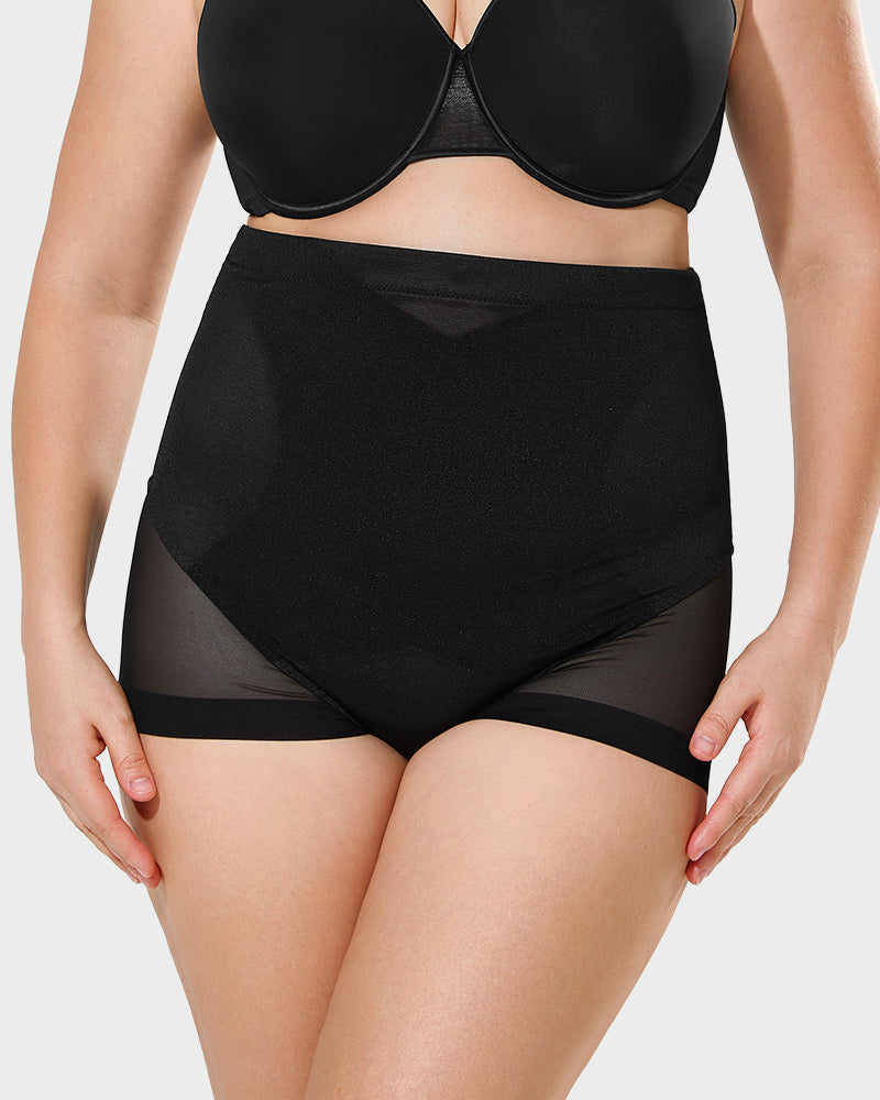 Sculpting Mesh High-Waist Shaper Panty - FirmaSmooth