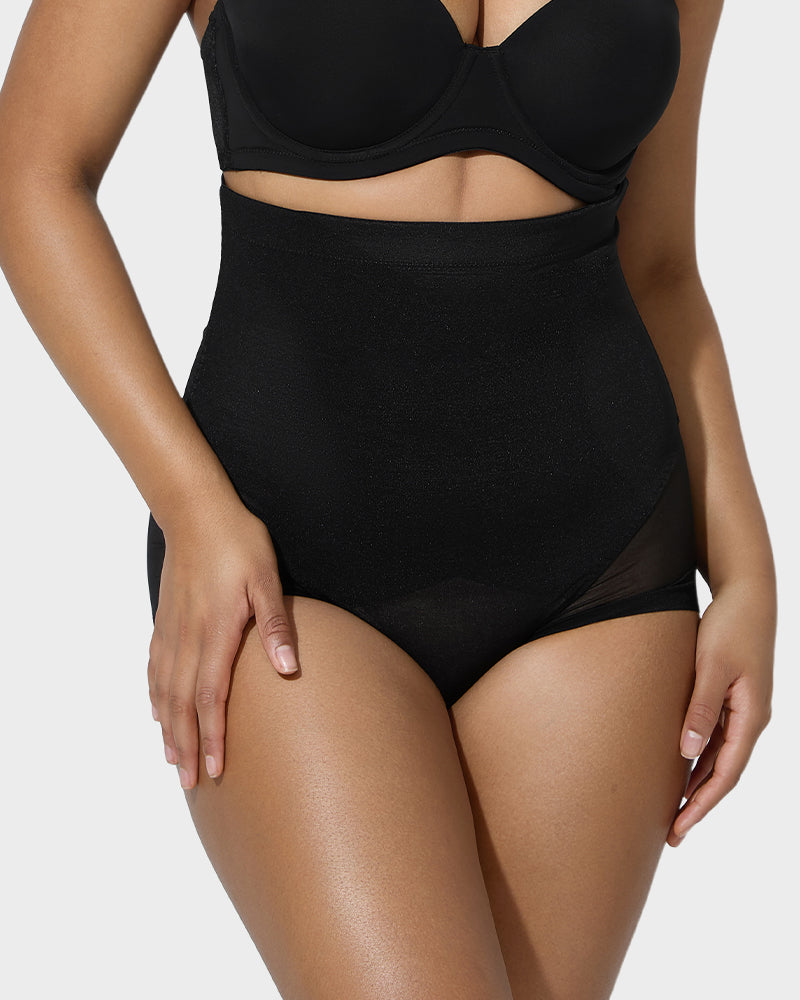 Sculpting Mesh High-Waist Shaper Panty - FirmaSmooth
