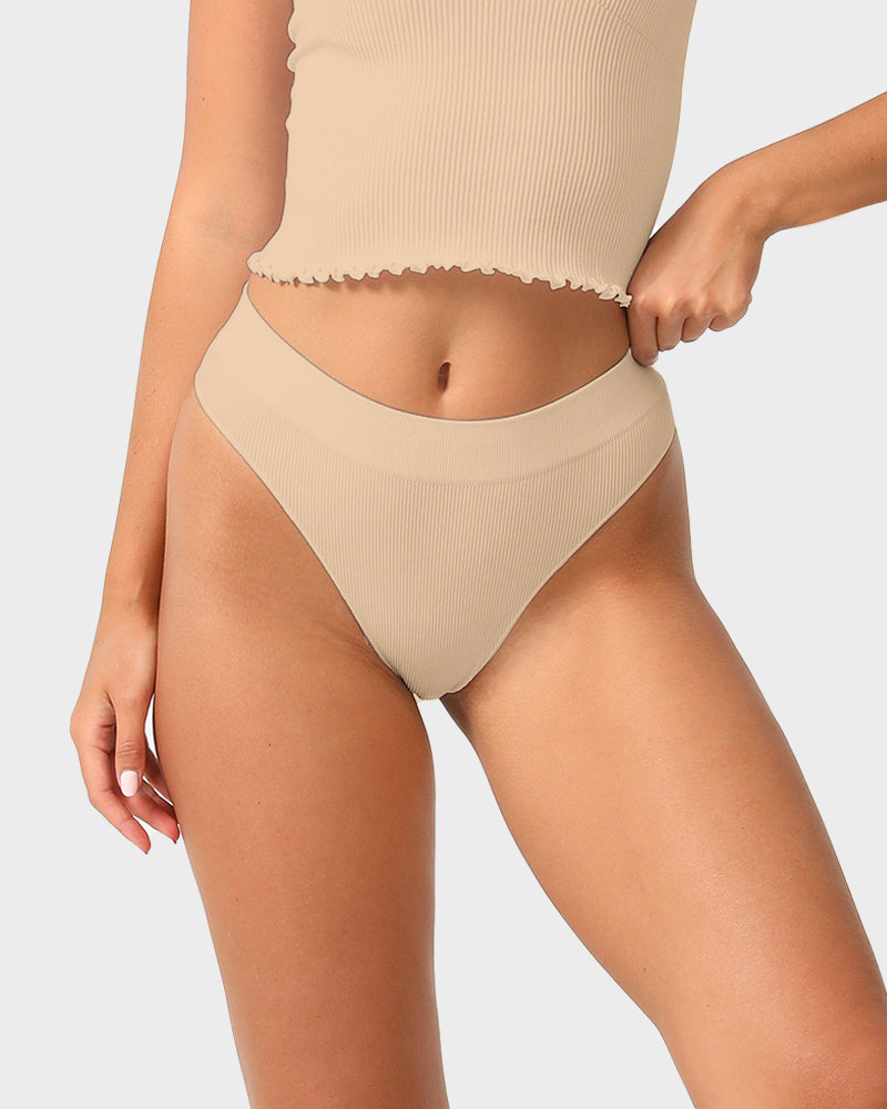 Seamless Low-Rise Thong Underwear 3-Pack - FirmaSmooth