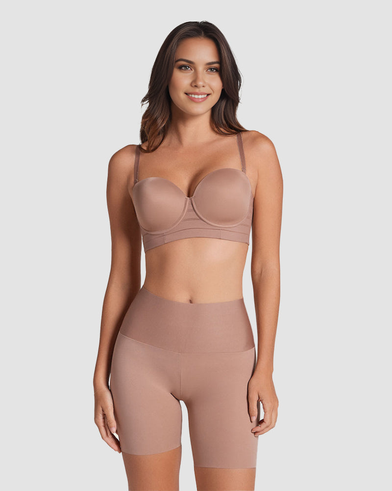 Lightweight High-Waist Tummy Control Shaping Shorts - FirmaControl
