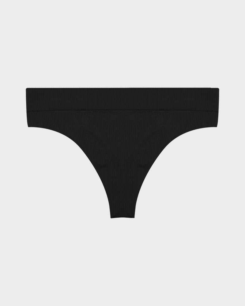 Seamless Low-Rise Thong Underwear 3-Pack - FirmaSmooth