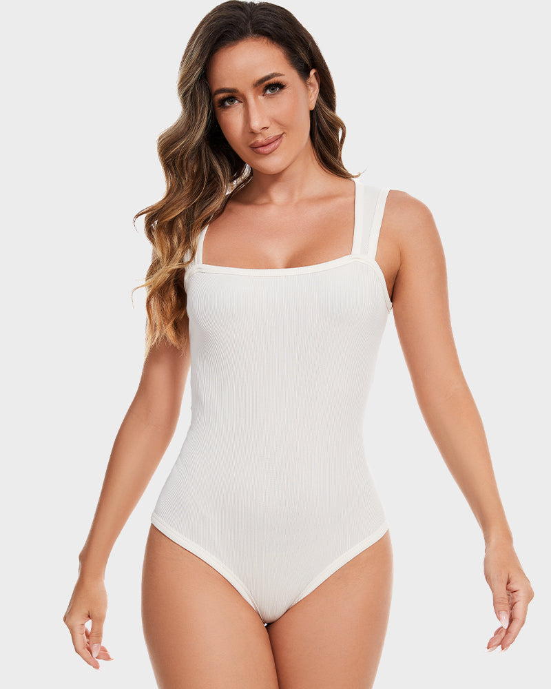 Sleeveless Tummy Control Tank Bodysuit - FirmaSculpt