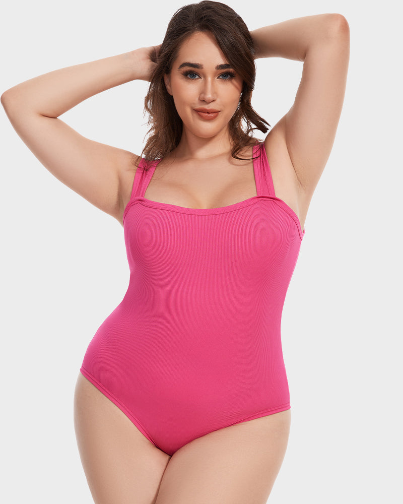 Sleeveless Tummy Control Tank Bodysuit - FirmaSculpt